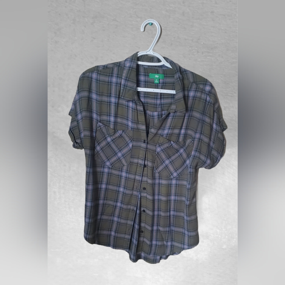Plaid button up shirt